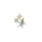 Buddha | 14k gold | Lyra | Mercury Mist Topaz + Opal + CZ