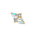Buddha | 14k gold | Ethereal | Mercury Mist Topaz
