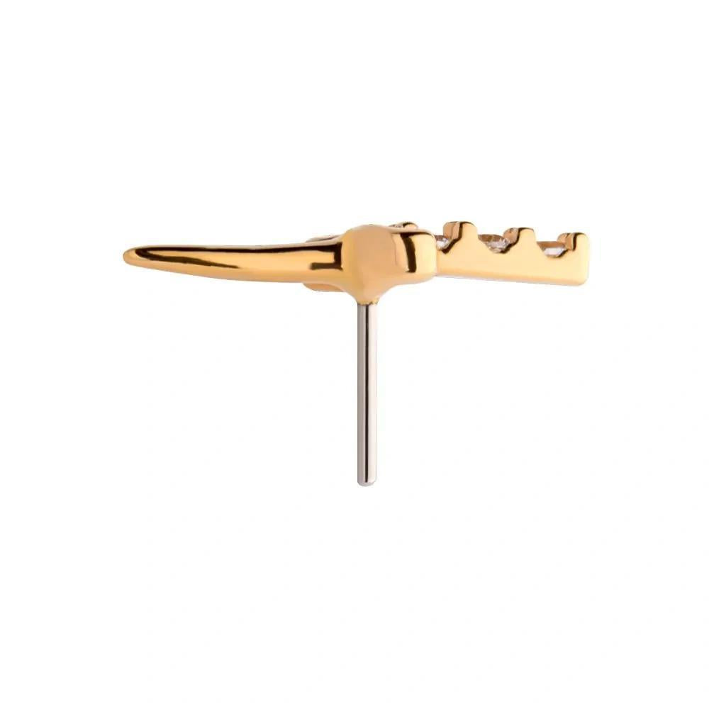 Invictus | 14k gold | Dagger | CZ