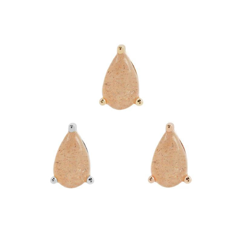 Buddha | 14k gold | Pear | Sunstone
