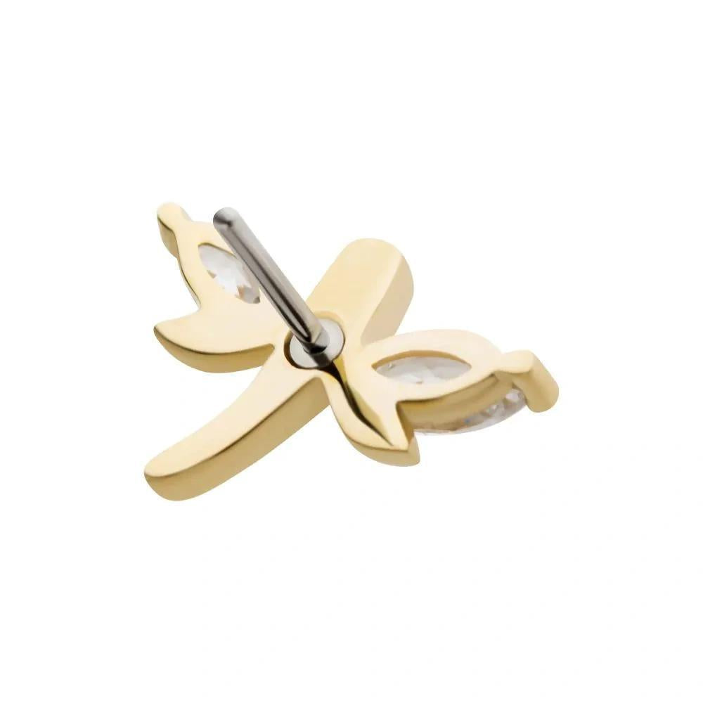 Invictus | 14k gold | Marquise Dragonfly | CZ