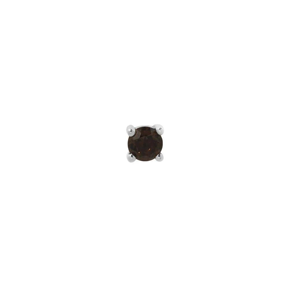 Buddha | 14k gold | Prong | Smoky Quartz
