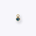 Tether | 14k gold | Luka Charm | London Blue Topaz