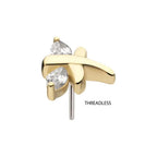 Invictus | 14k gold | Marquise Dragonfly | CZ