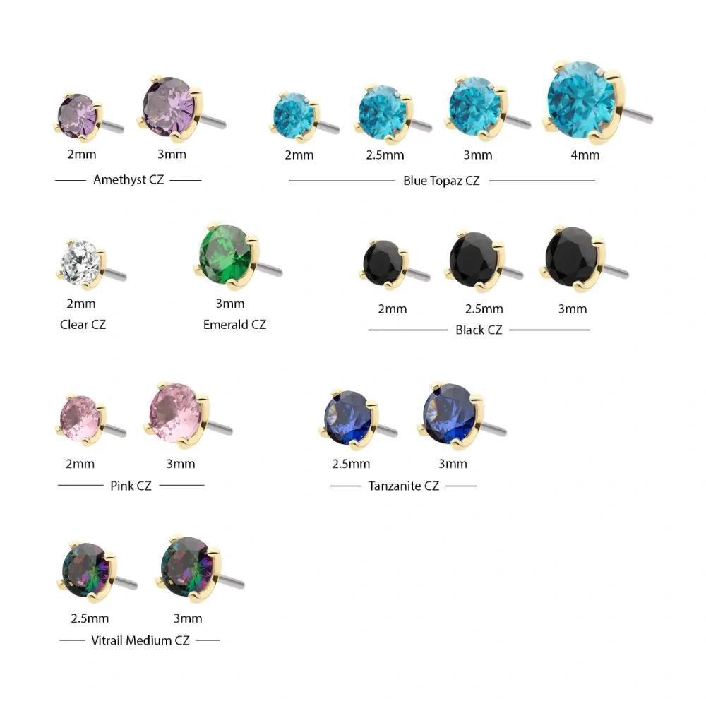 Invictus | 14k gold | Round Prong Set | CZ
