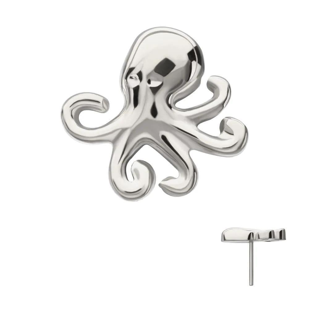 Invictus | Titanium | Threadless Low Profile 3D Octopus Top
