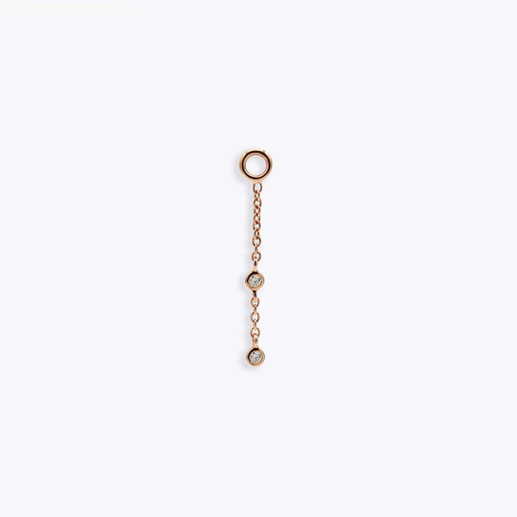 Tether | 14k gold | Gemmed Orbit Charm | Diamond