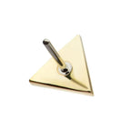 Invictus | 14k gold | Hammered Triangle