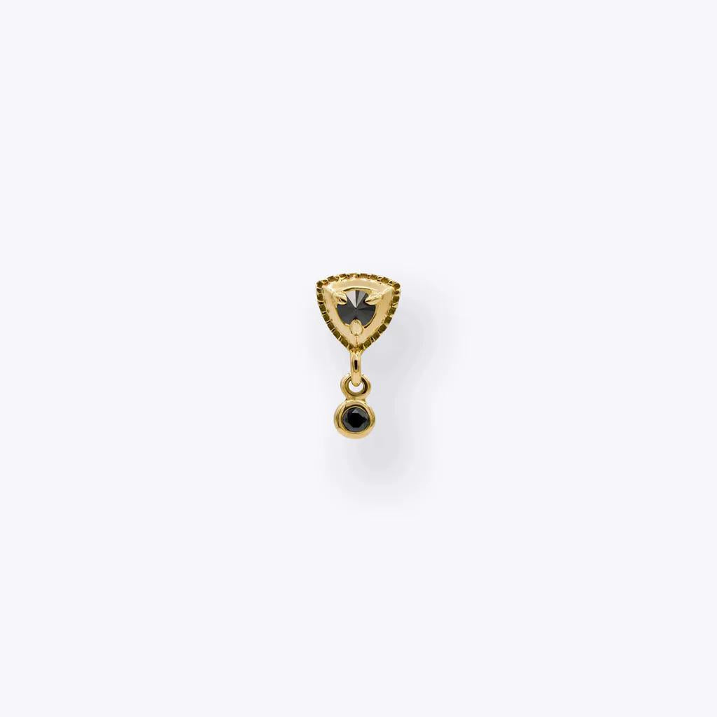Tether | 14k gold | Hero Drop | Black Diamond