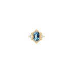 Buddha | 14k gold | Reyna | London Blue Topaz