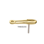 Invictus | 14k gold | Safety Pin