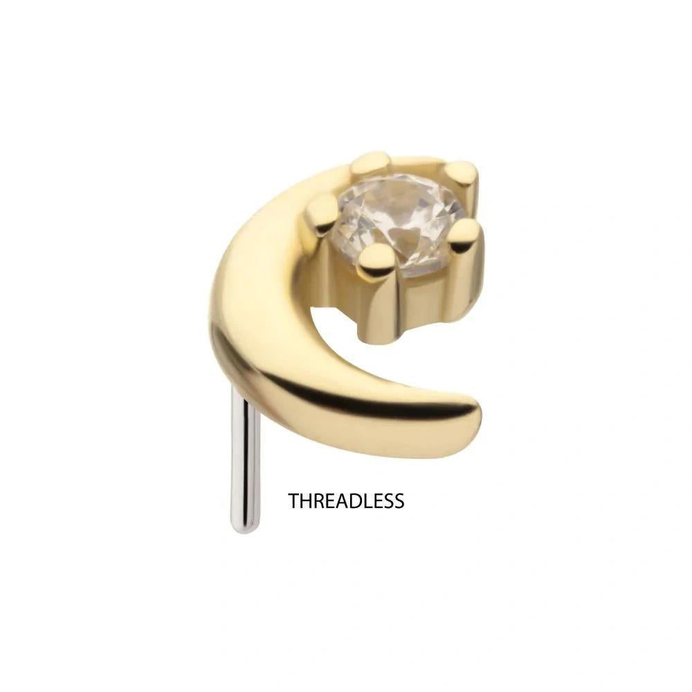 Invictus | 14k gold | Crescent Moon