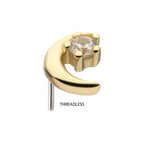Invictus | 14k gold | Crescent Moon
