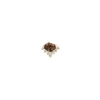 Buddha | 14k gold | Bones + Honey | Smoky Quartz + CZ