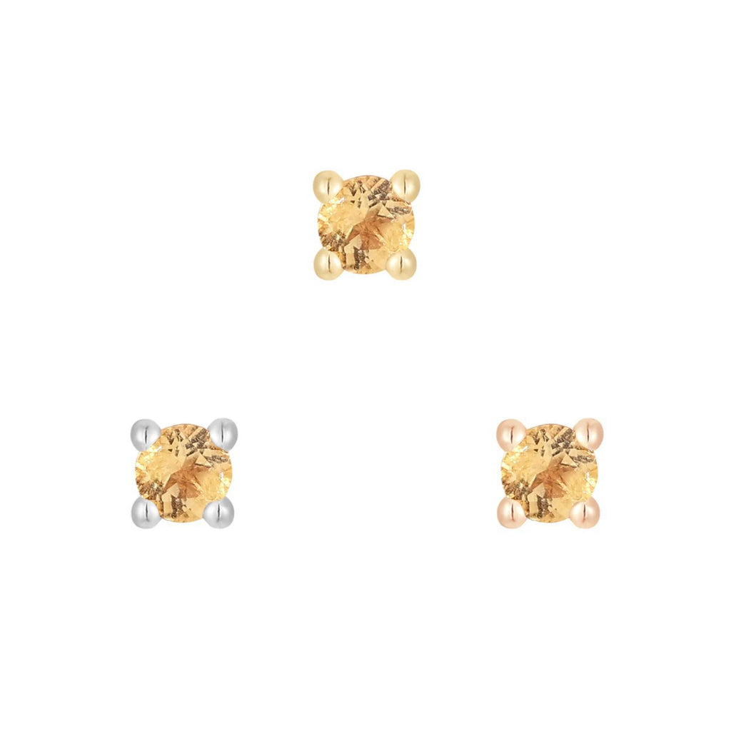 Buddha | 14k gold | Prong | Citrine