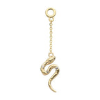 Invictus | 14k gold | Snake Dangle Charm | CZ