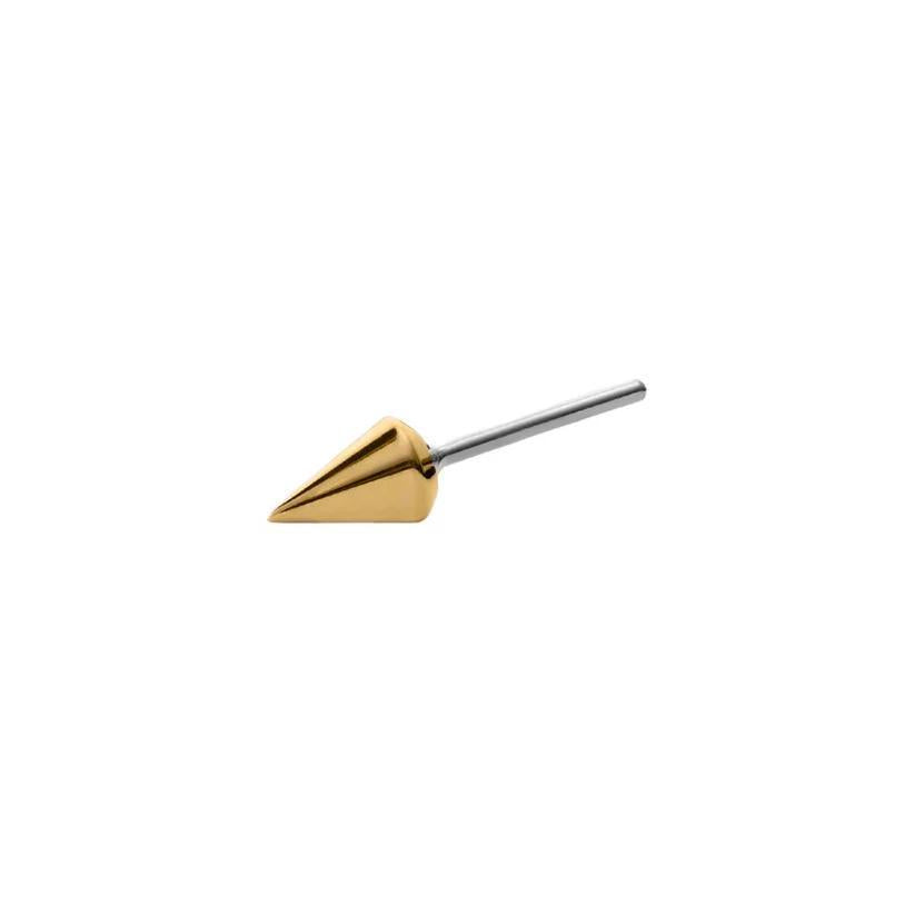 Buddha | 14k Gold | Spikey Threadless End