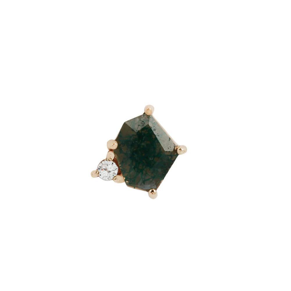 Buddha | 14k gold | Elicit | Moss Agate