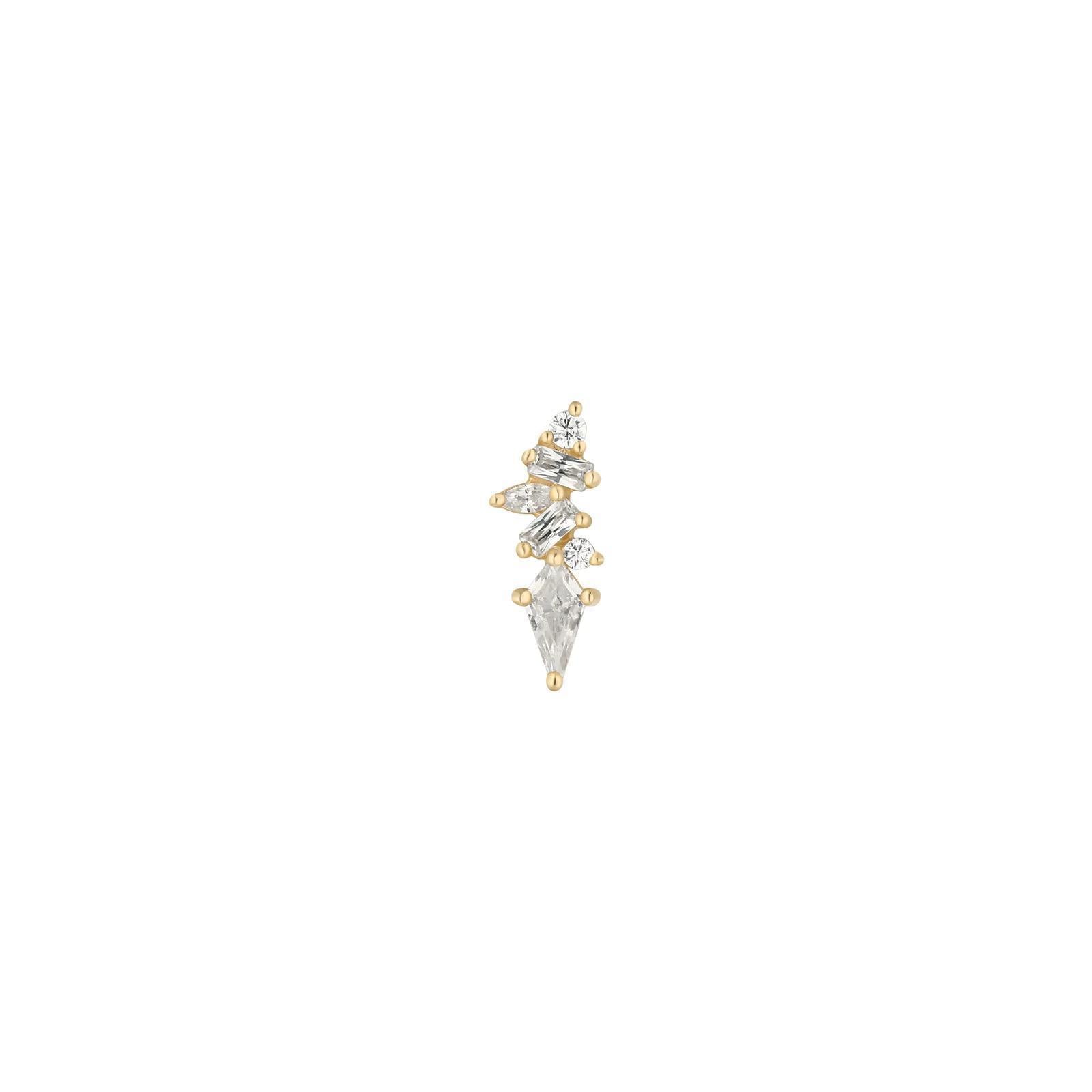 Buddha | 14k gold | Mixt | Clear CZ