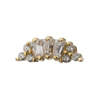 Invictus | 14k gold | Crown Baguette Cluster | CZ