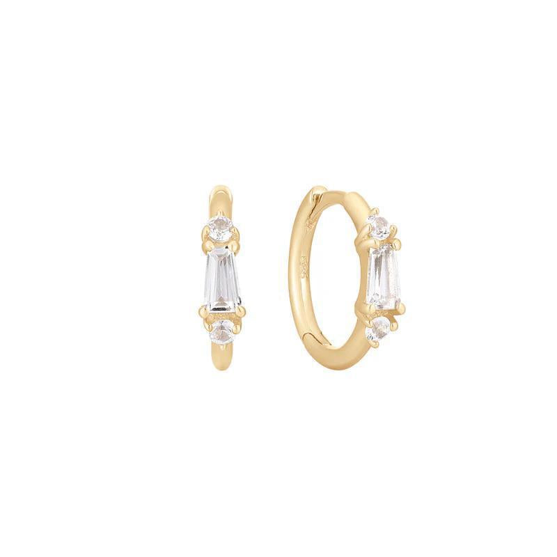 Buddha | 14k gold | Maeve | White Topaz + Sapphire