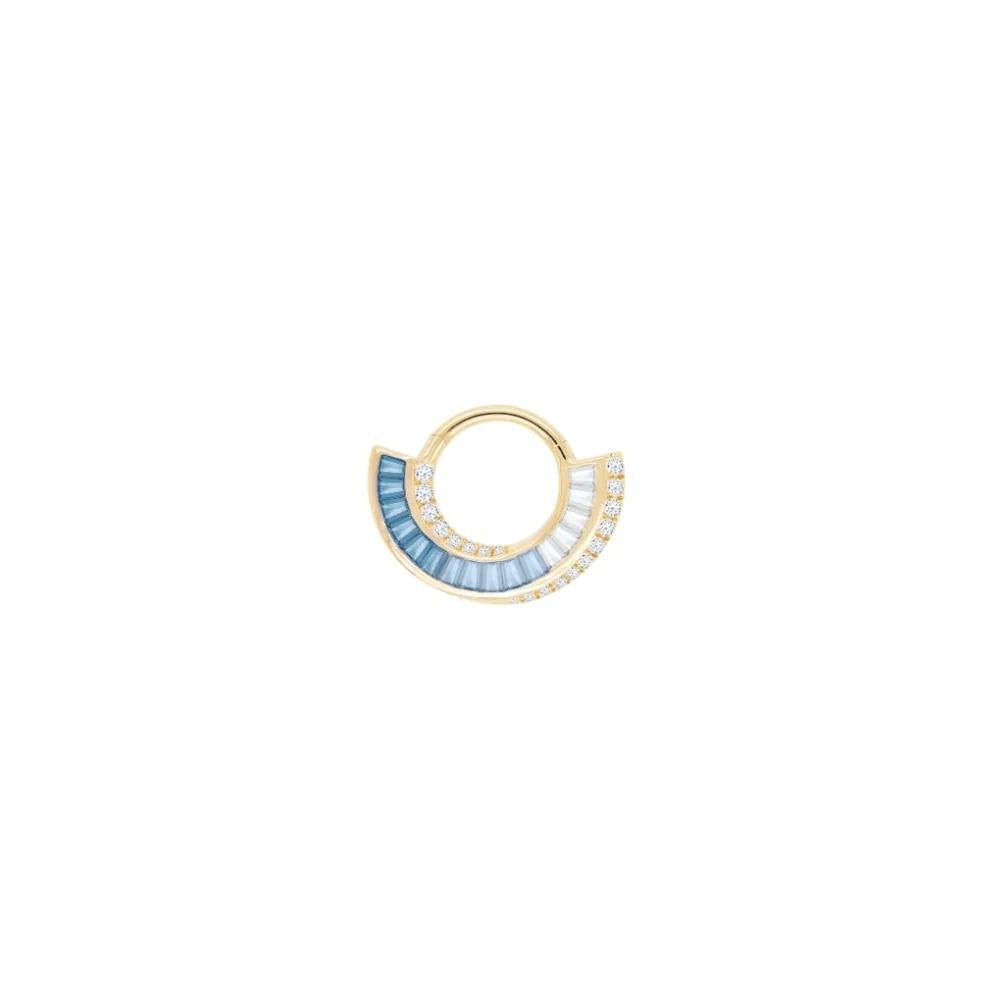 Buddha | 14k gold | Echelon | London Blue Topaz + CZ