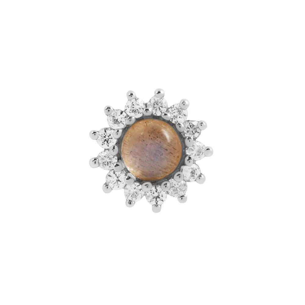 Buddha | 14k gold | Delphine | Labradorite + White Sapphire