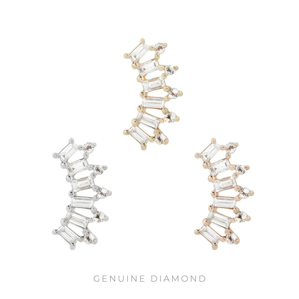 Buddha | 14k gold | GSTQ | White Diamond + White Topaz