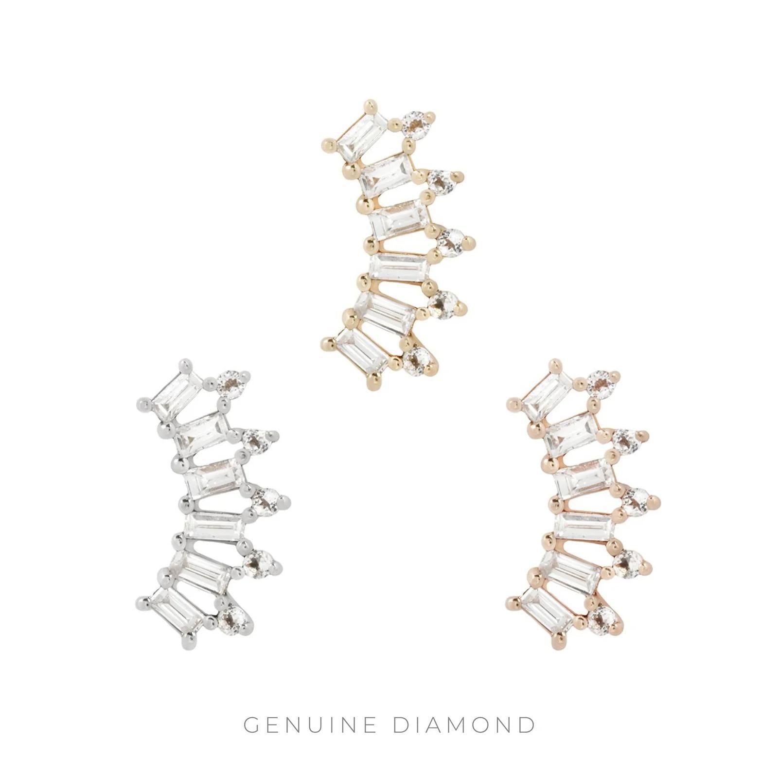 Buddha | 14k gold | GSTQ | White Diamond + White Topaz