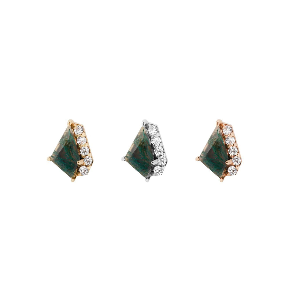 Buddha | 14k gold | Elevate | Moss Agate