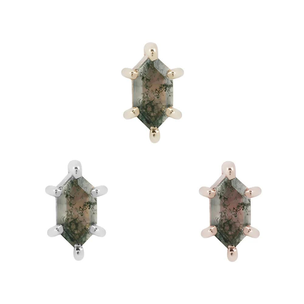 Buddha | 14k gold | Oh Hell Yes! | Moss Agate