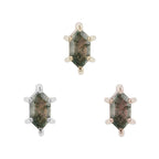 Buddha | 14k gold | Oh Hell Yes! | Moss Agate