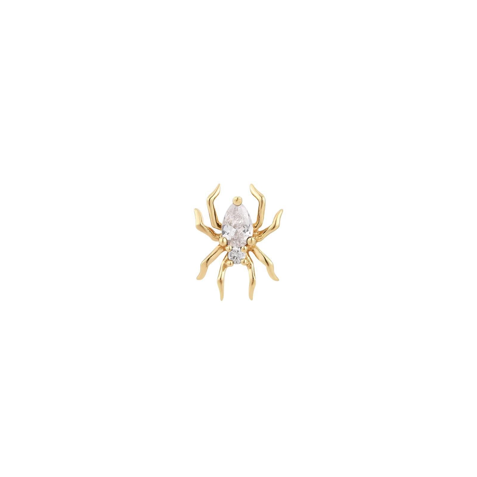 Buddha | 14k gold | Arachne | Clear CZ