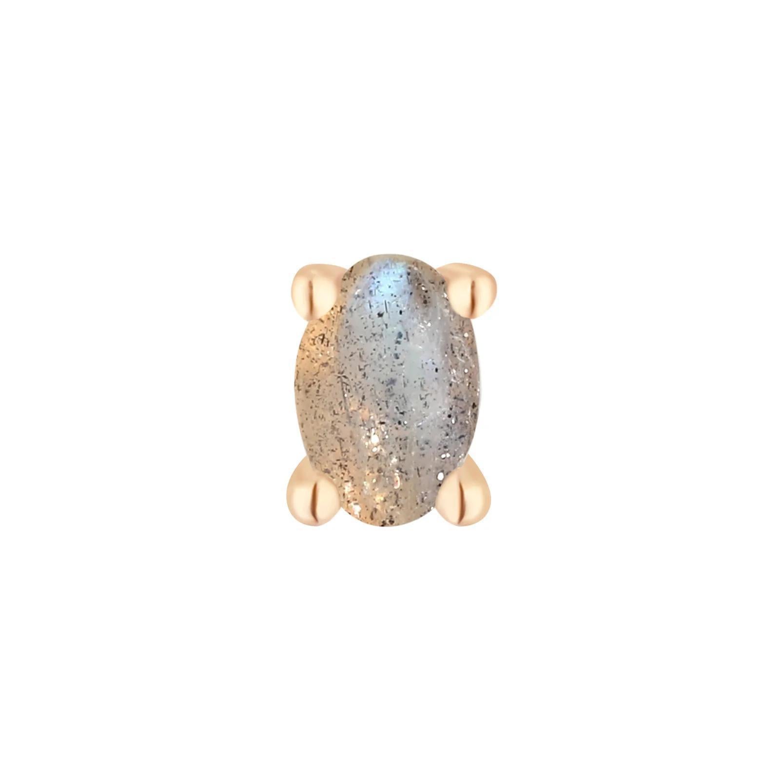 Buddha | 14k gold | Prong Oval | Labradorite
