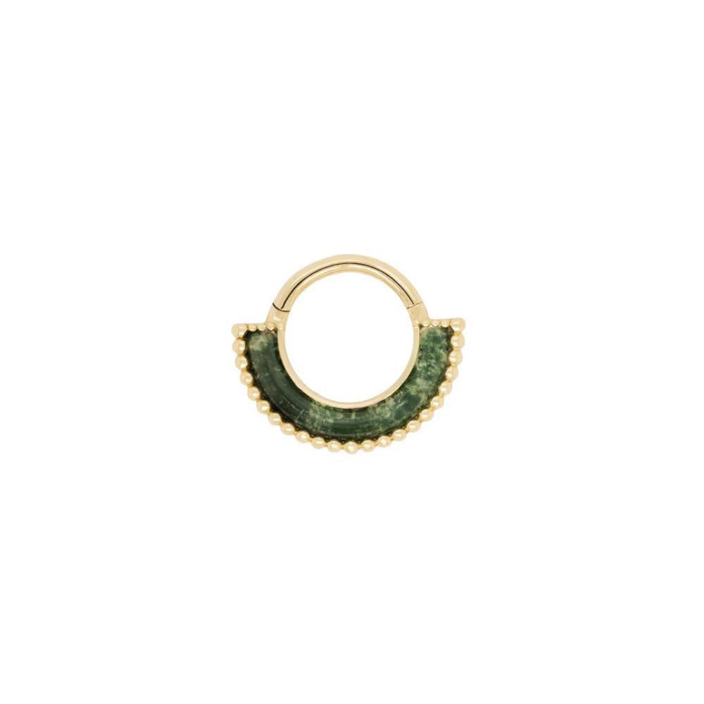 Buddha | 14k gold | Harmonic | Moss Agate
