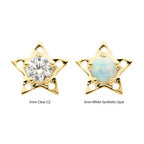 Invictus | 14k gold | Star | CZ/Opal