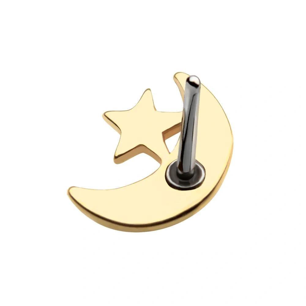 Invictus | 14k gold | Moon with Star