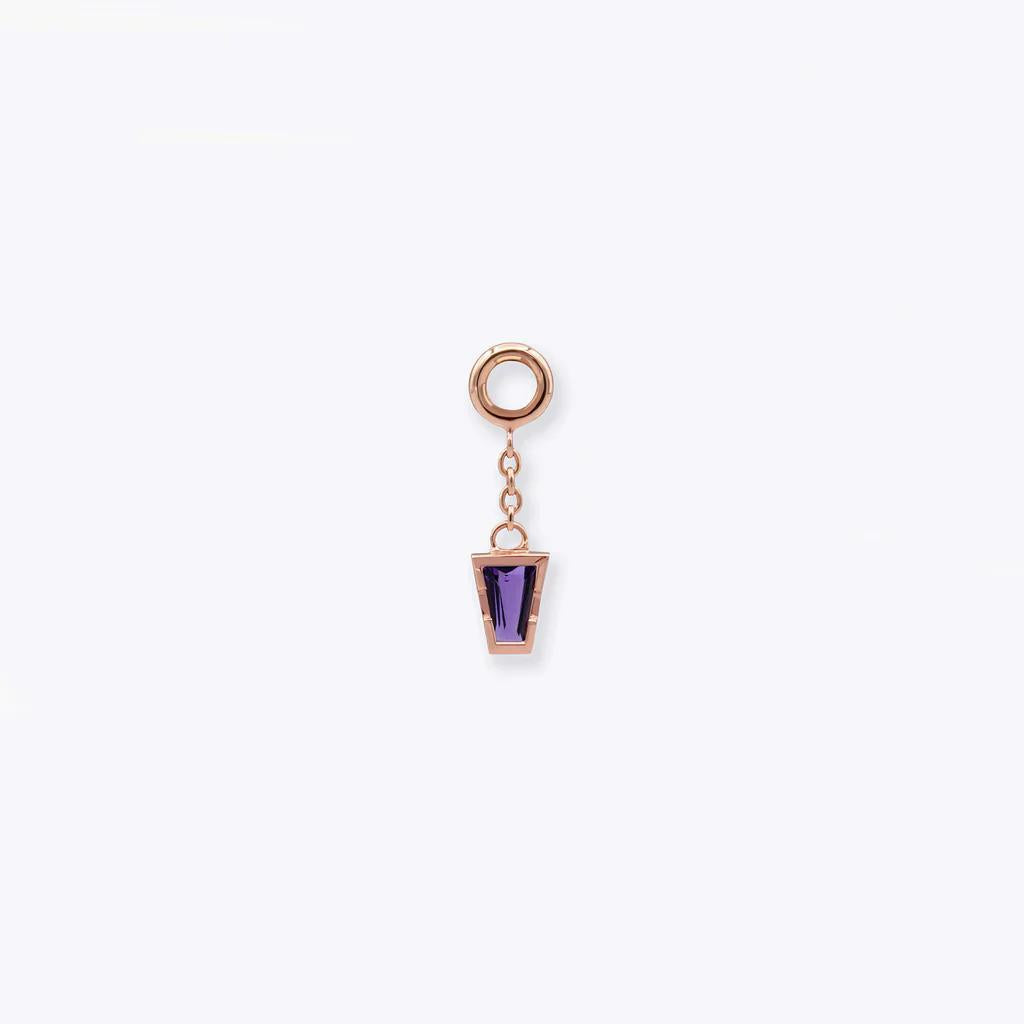 Tether | 14k gold | Linda Chain Charm | Amethyst