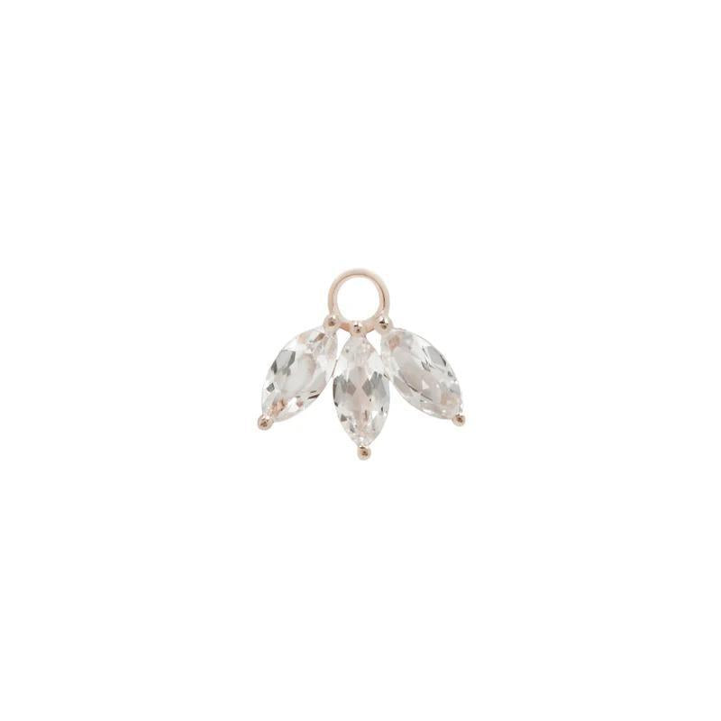 Buddha | 14k gold | Moet Charm | White Topaz