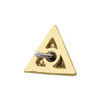 Invictus | 14k gold | Prong Set Short Pyramid | CZ