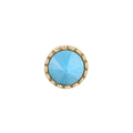 Buddha | 14k gold | Round Accent Bezel Reverse Set | Turquoise