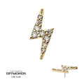 Invictus | 14k gold | Lightning Bolt | Lab Grown Diamonds
