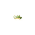 Buddha | 14k gold | Enlighten | Green Tourmaline + Peridot Ombre