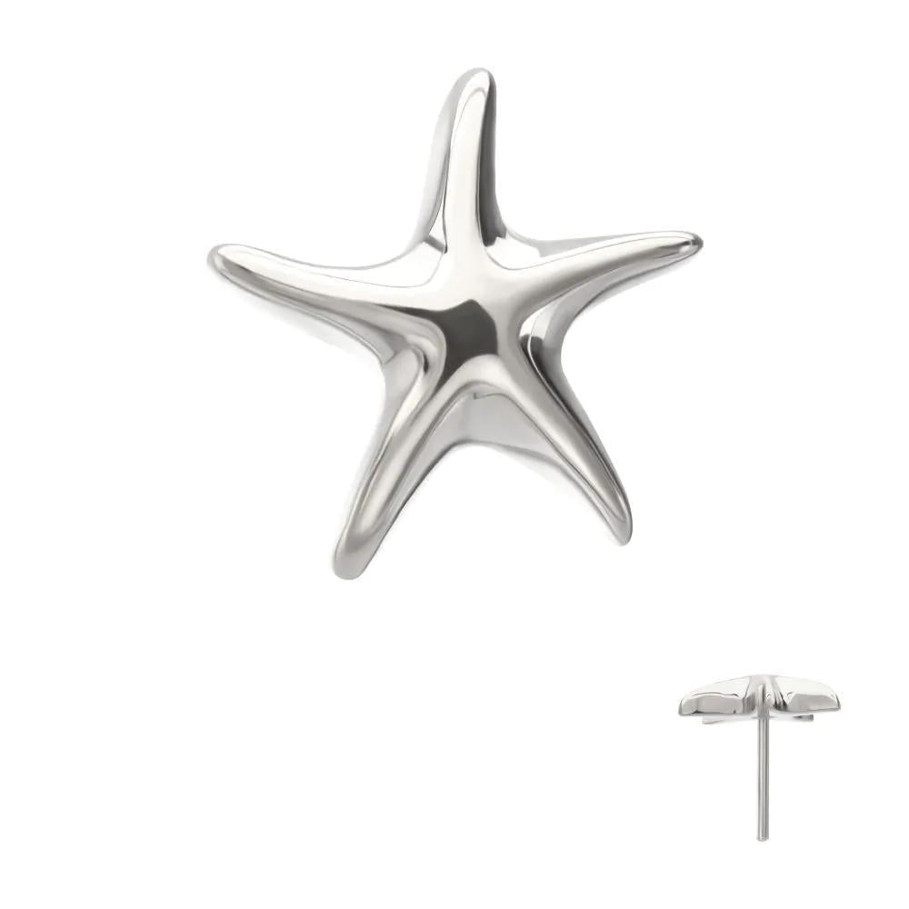 Invictus | Titanium | Threadless Low Profile 3D Starfish Top