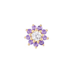 Buddha | 14k gold | Eloise | Amethyst + CZ