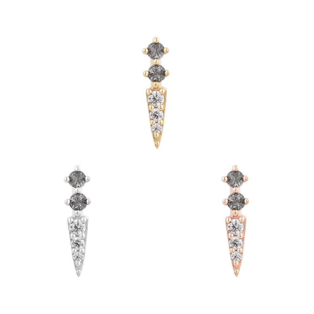 Buddha | 14k gold | Activated | Grey Diamond + CZ