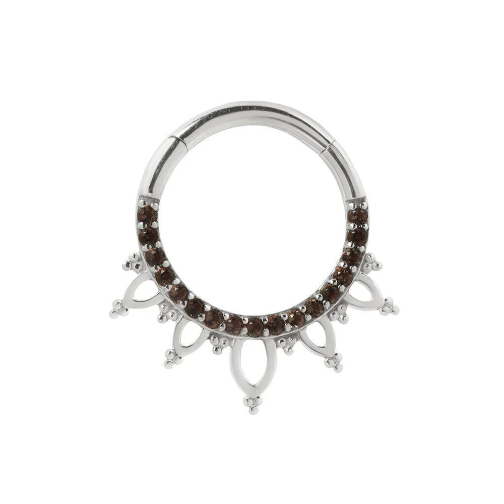 Buddha | 14k gold | Indra | Smoky Quartz