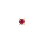 Buddha | 14k gold | Prong | Ruby