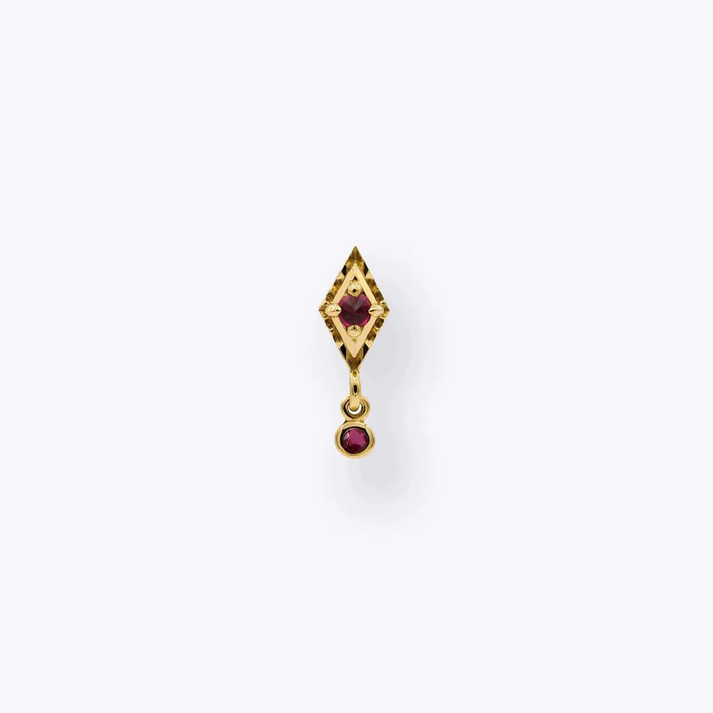 Tether | 14k gold | Dyna Drop | Ruby