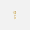 Tether | 14k gold | Hex Diamond Drop